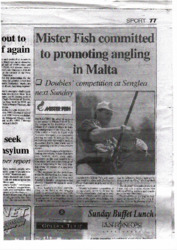 Mister Fish committed to promoting angling in Malta